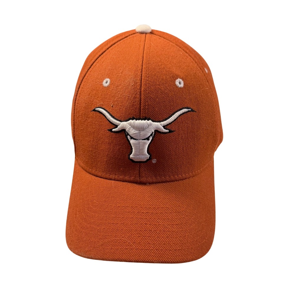 Zephyr Texas Longhorns Fitted Hat 7 1/2 Burnt Orange Wool Blend UT NCAA Cap